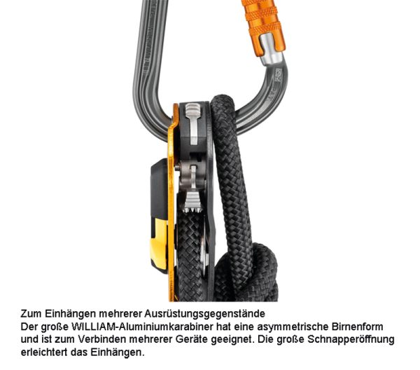 Petzl® Aluminiumkarabiner Arbeitsschutz für Höhenarbeit