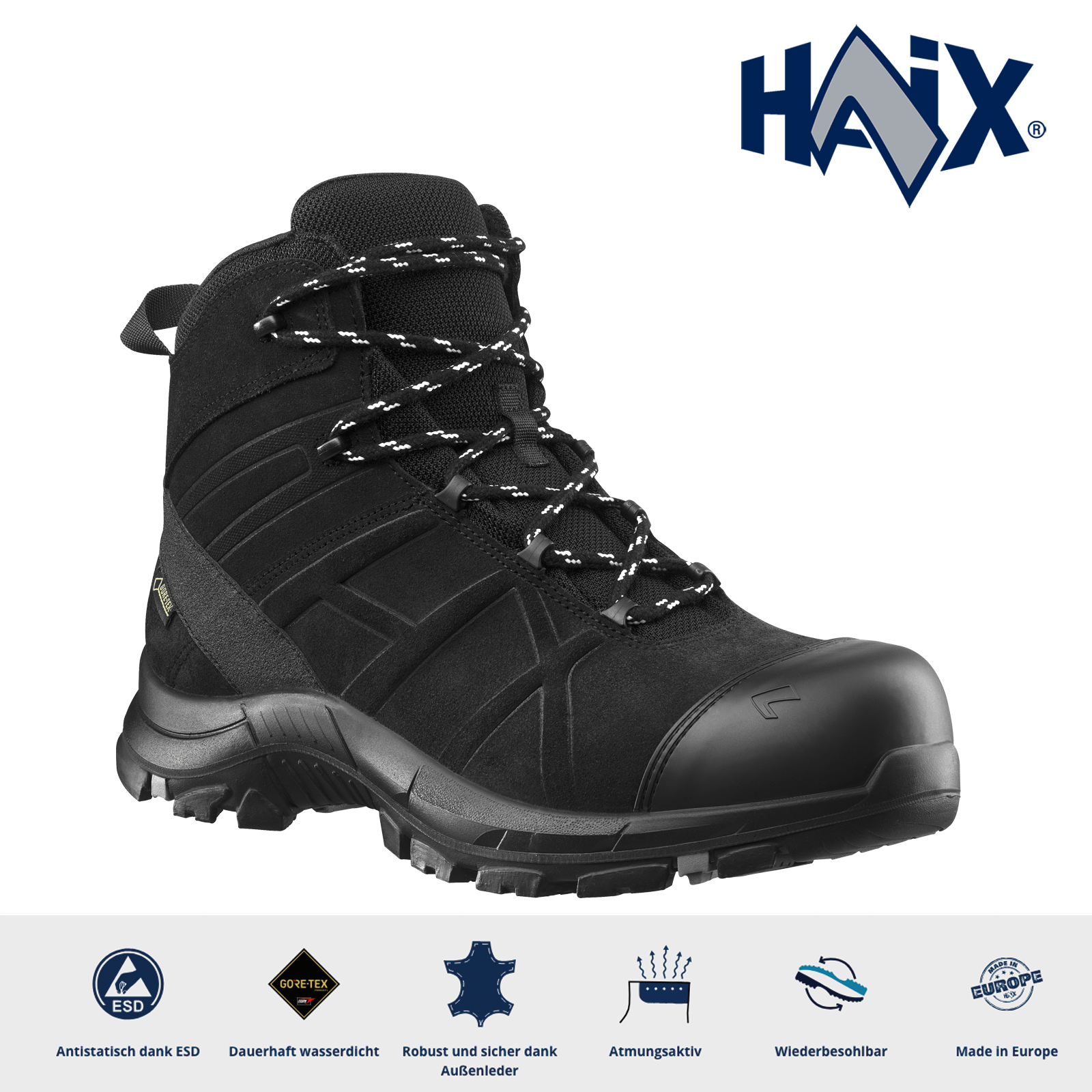Haix® Black Eagle Safety 53 Mid S3 – robust & sicher