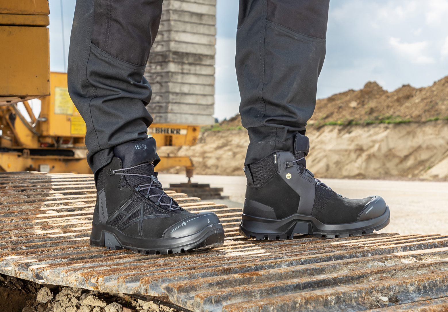 HAIX® CONNEXIS Safety+ GTX mid black-black S7S – Sicherheit & Komfort – Bild 4