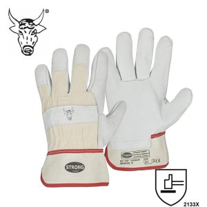 RIND-VOLLLEDER-Handschuh STIERKOPF – robust & komfortabel