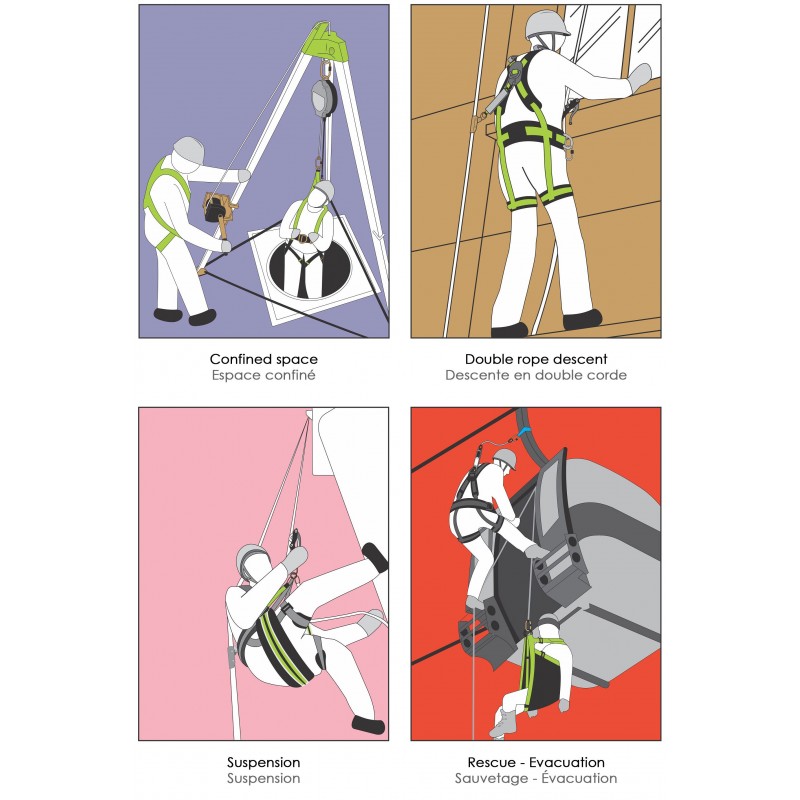 FLY'IN 3 Auffanggurt – Komplettgurt EN 361, EN 358, EN 813 – Bild 3