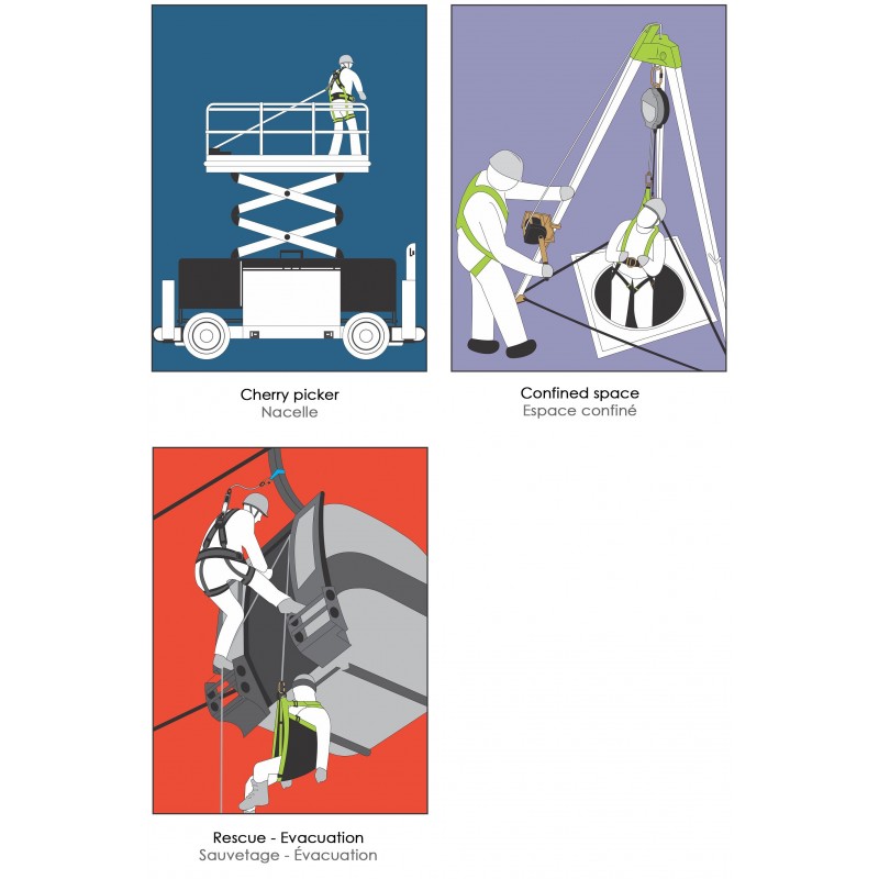 MUNE 3R Auffanggurt – Mit Rettungsgurt, EN 361 & EN 1497 – Bild 2