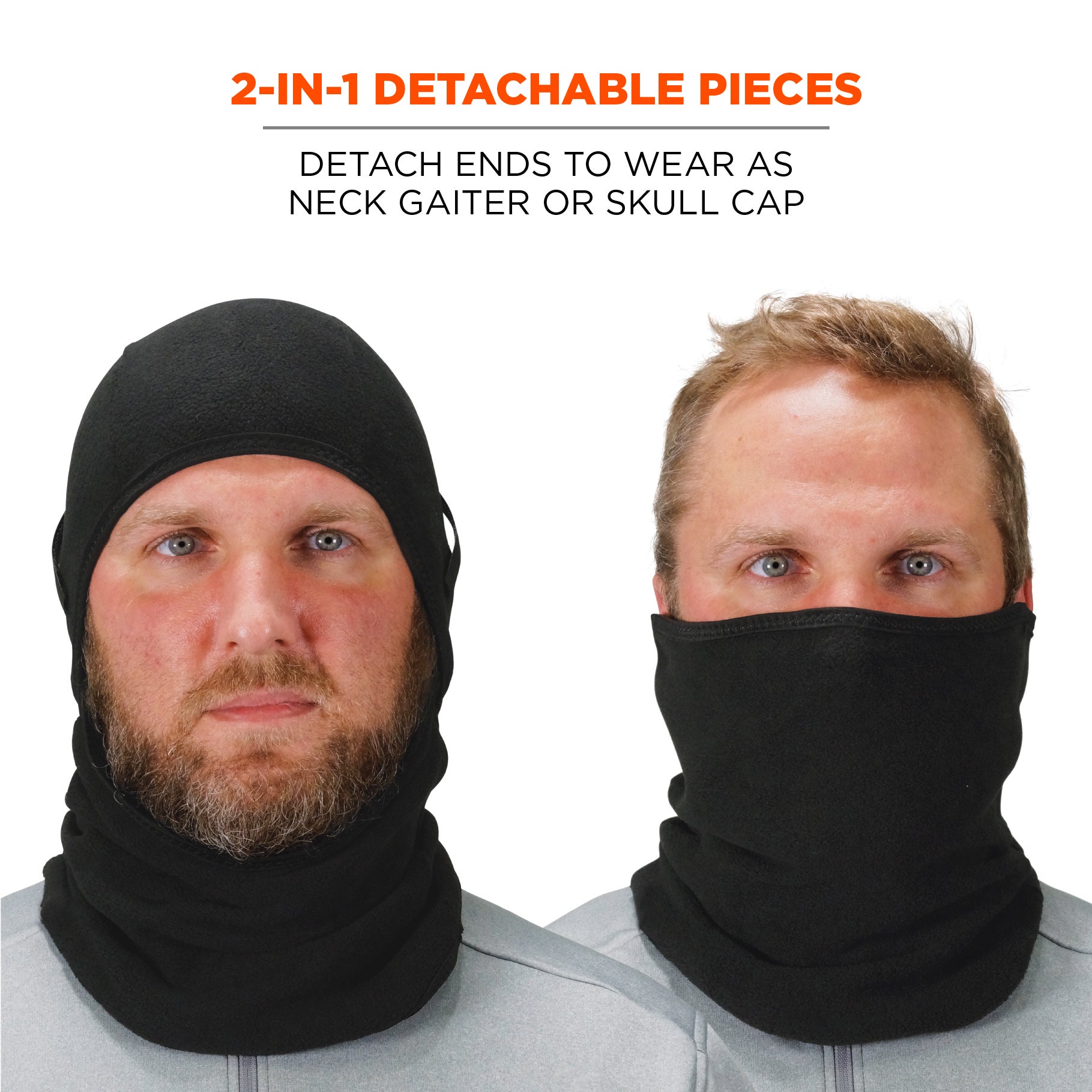Balaclava Gesichtsmaske / Sturmhaube 2-teilig – Fleece-Kälteschutz für Arbeit & Outdoor – Bild 8