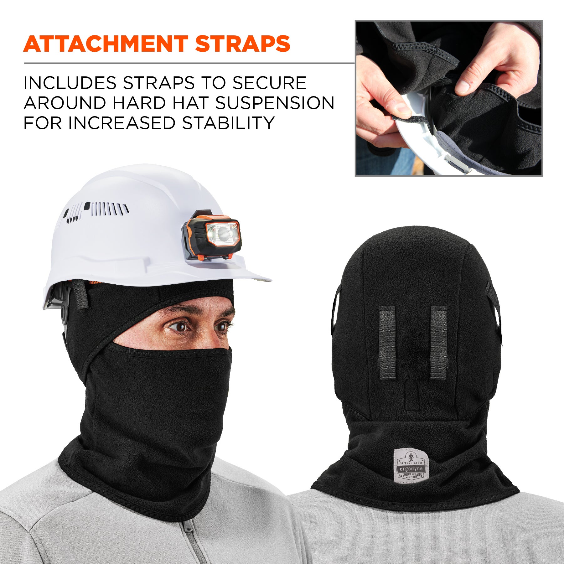 Balaclava Gesichtsmaske / Sturmhaube 2-teilig – Fleece-Kälteschutz für Arbeit & Outdoor – Bild 7