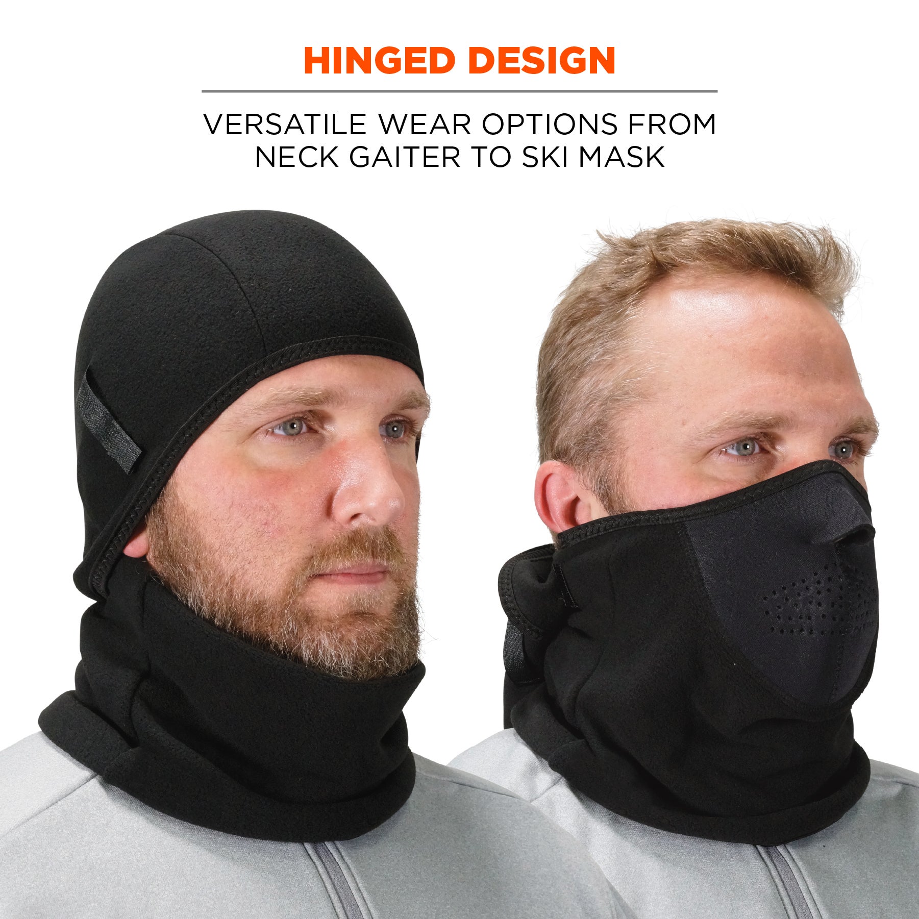 Balaclava Gesichtsmaske / Sturmhaube  2-teilig Fleece/Neopren – atmungsaktiver Kälteschutz – Bild 7