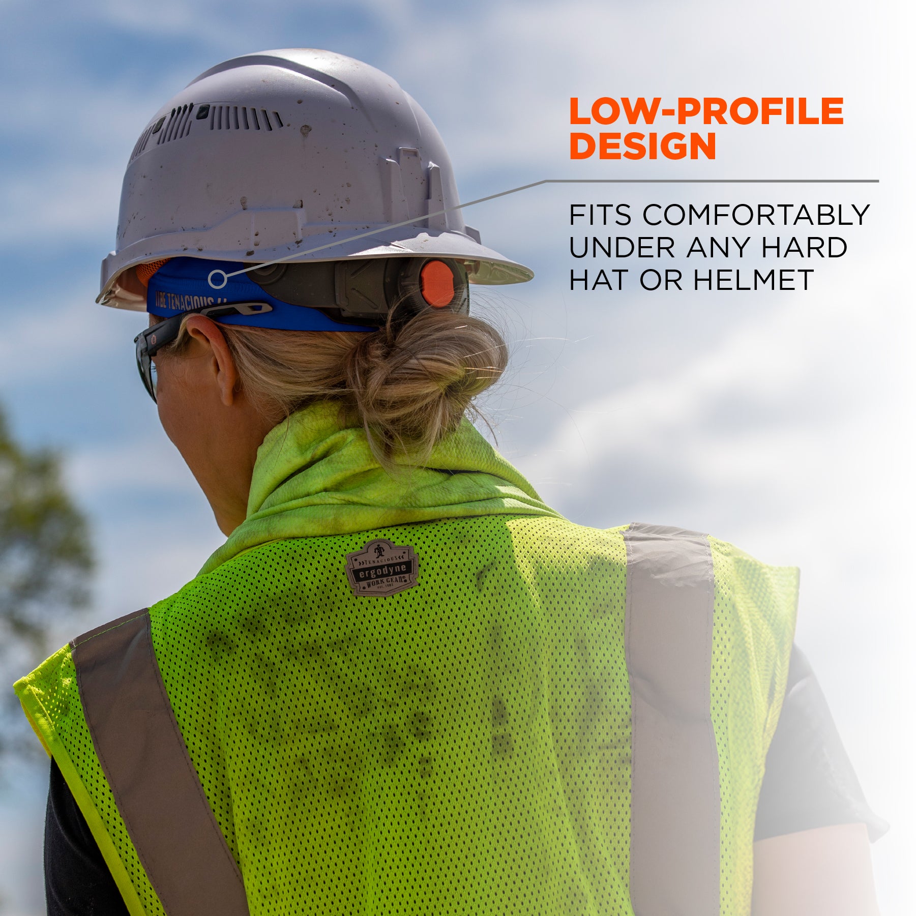 Chill-Its 6632 Kühlmütze | Helm-Unterziehmütze mit UV-Schutz - BLAU – Bild 2
