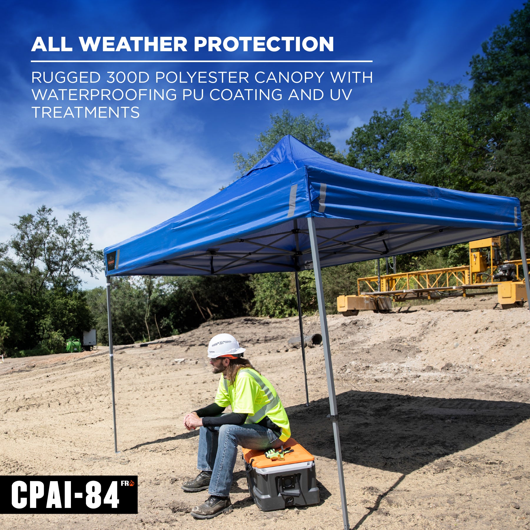 SHAX 6002 Pop-Up-Zelt 3x3 m blau | Profi Faltpavillon wasserdicht UV50+ – Bild 4