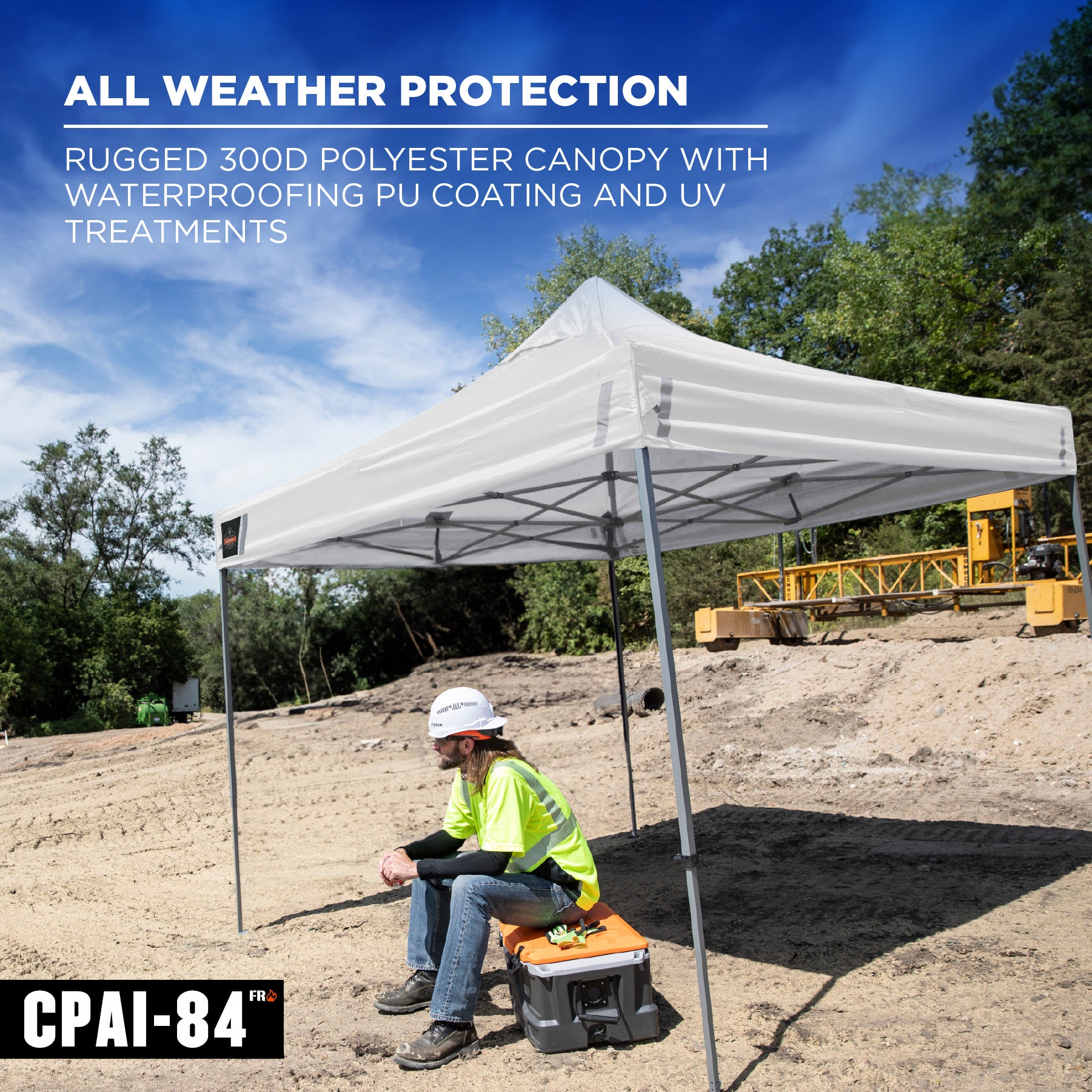 SHAX 6002 Pop-Up-Zelt 3x3 m weiss | Profi Faltpavillon wasserdicht UV50+ – Bild 5