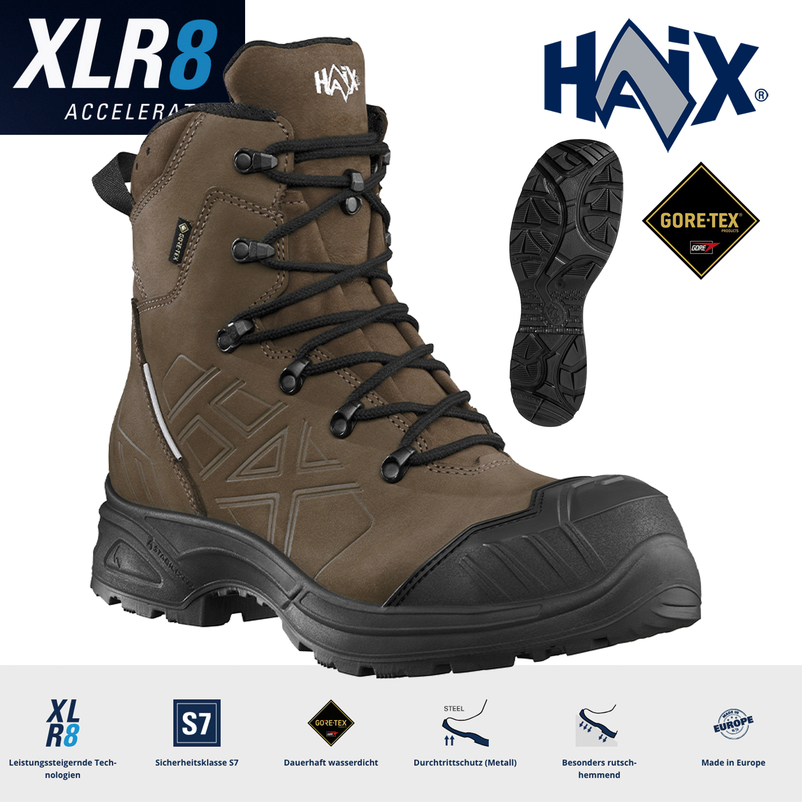 HAIX AIRPOWER XR 820 S7 | GTX Sicherheitsschuh | wasserdicht